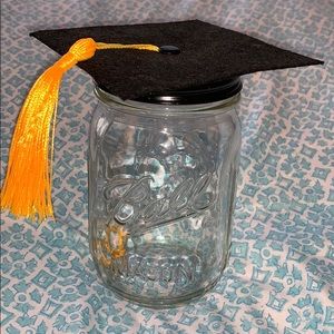 Graduation Cap Mason Jar
